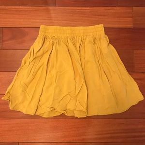 Mustard yellow Forever 21 skirt